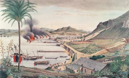 Gibraltar am Morgen nach dem großen französisch-spanischen Angriff, 1783